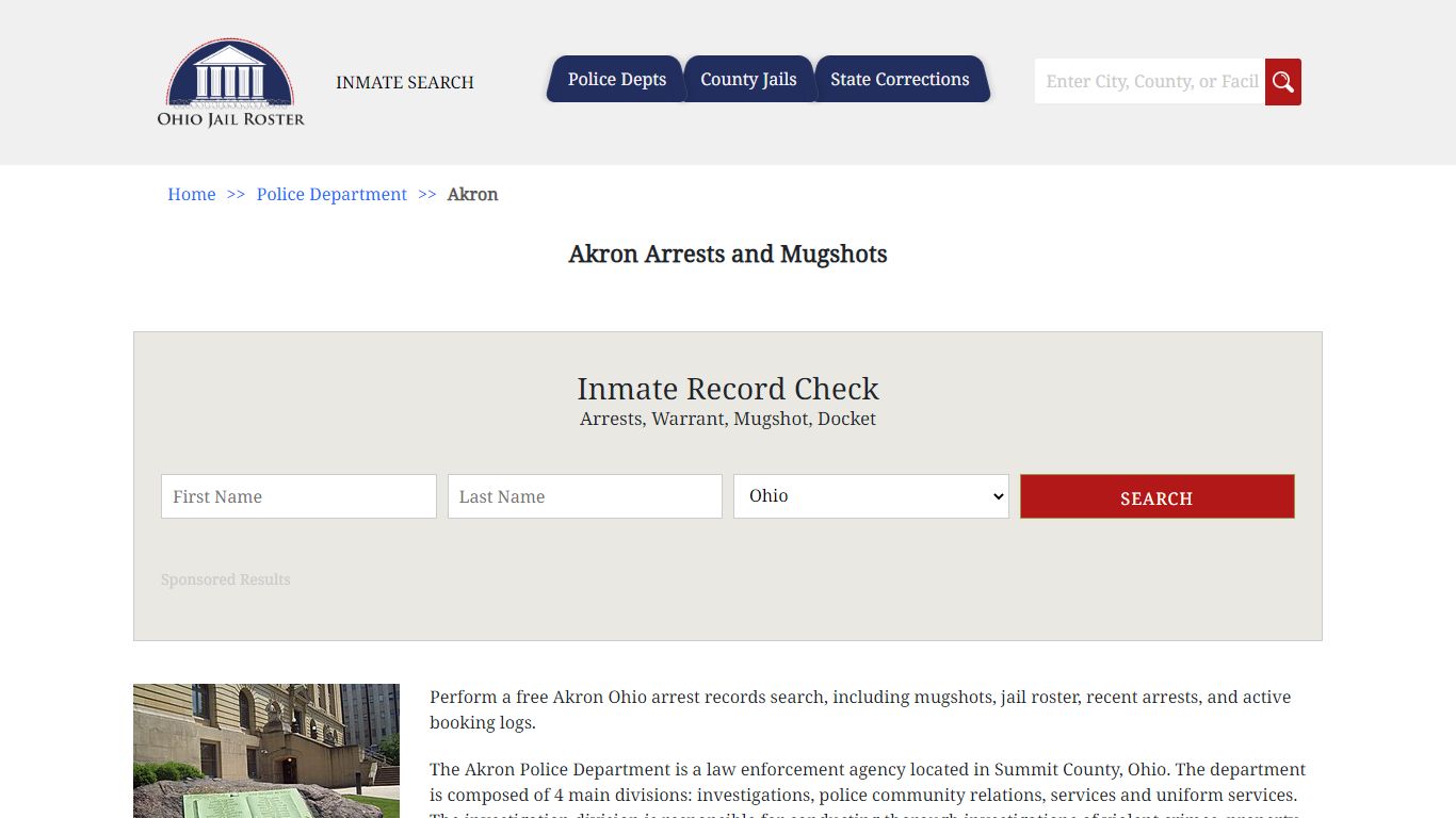 Akron Arrests and Mugshots - Jail Roster Search